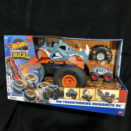 风火轮Monster Trucks遥控怪物兽大脚卡车儿童玩具四驱小汽车115 115 Demo Derby 国内现货当天发货
