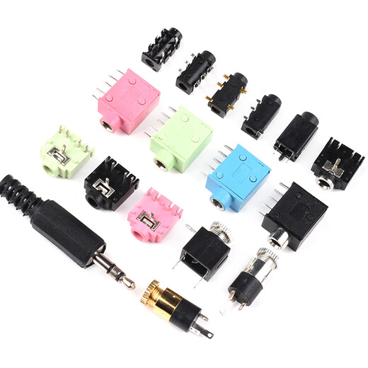 Zejie 3.5MM headphone socket PJ-313D female socket 392/301/359/325C audio plug 3F07 socket PJ-392 gold-plated (2 pieces)