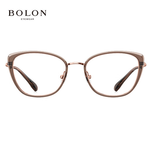 BOLON暴龙眼镜2025新品轻质钛架优雅蝶形光学镜近视眼镜框BB6167 B21