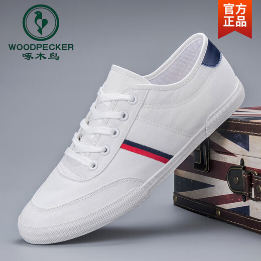 Holzspecker -Leinwandschuhe Herrenschuhe Herrenschuhe Vielseitige atmungsaktive Einzelschuhe niedrige Top weich