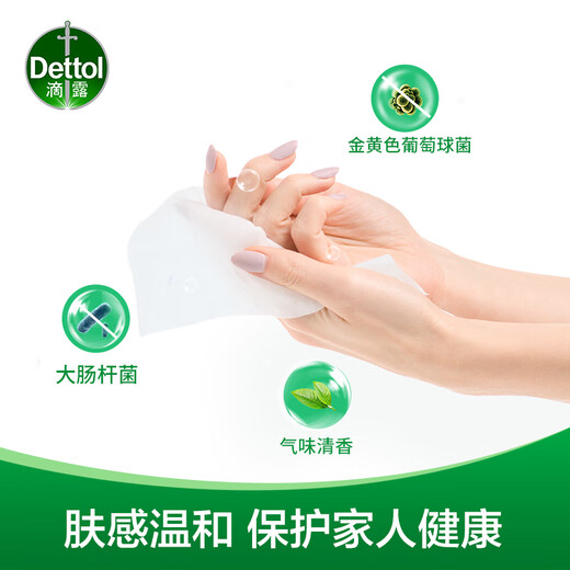 Dettol popular product wet wipes 50 pieces non-alcoholic wipes sterilizing and disinfecting wipes sanitary and disinfectant wet wipes