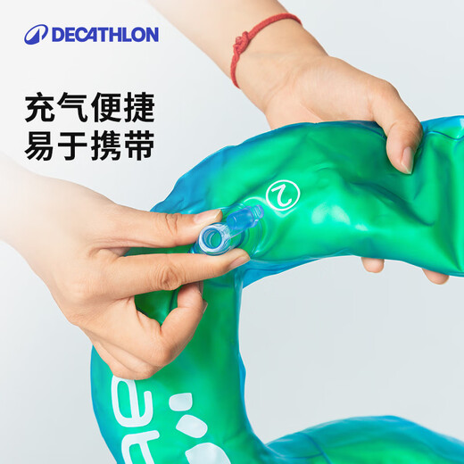 迪卡侬（DECATHLON）儿童游泳圈宝宝游泳装备水上玩具网红加厚浮圈3-6岁NABE 绿色 适用于18-30KG