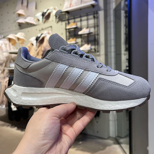Adidas official ship store casual shoes men's shoes women's shoes new Clover sports shoes RETROPY E5 shock-absorbing running shoes GY9922 Yuan Ancestral Gray 36