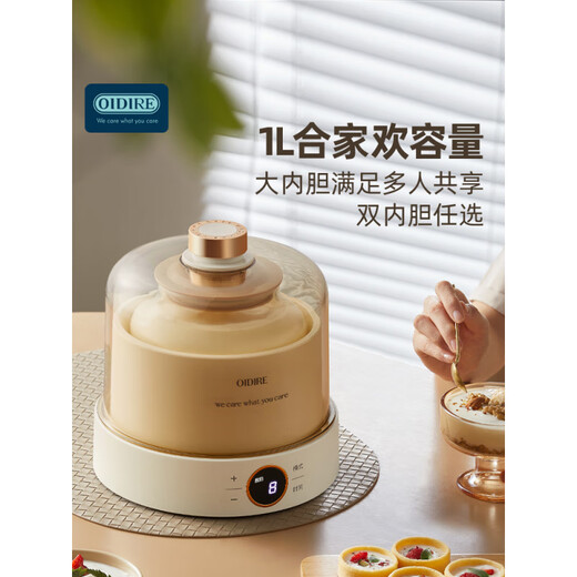 OIDIRE酸奶机小型家用全自动智能多功能自制纳豆甜米酒恒温发酵机 基础内胆+10小包菌粉