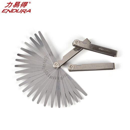 力易得ENDURA23件套塞尺 0.02mm/0.03/0.05/1.00mm塞规E9730 E9734 (0.02-1.0mm)