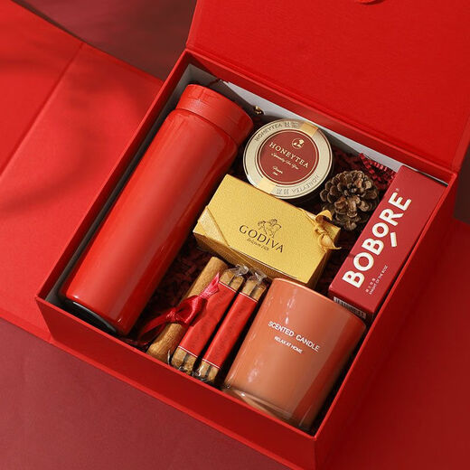 RJT9277 people collect Lin Lingqi wedding bridesmaid souvenir sister group birthday gift set gift box Chinese style joy suitcase set B 21x21x9cm (length, width and height)