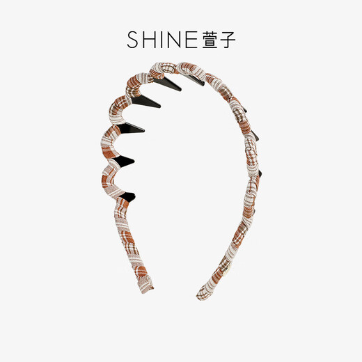 Xuanzi (SHINE) Limited Time Event Sweet Retro College Style Teeth Comb Hairpin Simple Gripping Teeth Hairband Thin Edge Hair Accessory Wash Red 1 pc
