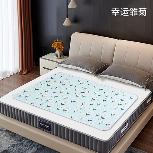 巴比象（bbet）宝宝床上隔尿垫隔尿隔便垫防水可洗婴儿尿布儿童隔湿垫小孩隔夜垫 黄色萝卜「100X150CM」四季款双 0x0cm