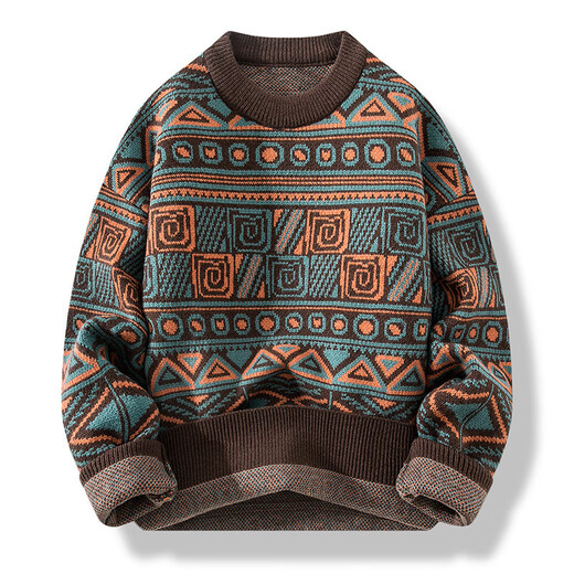 Fhhuabd Round Neck Pullover Herbst- und Winterweite Tops Trendy Brand Dicke gestrickte Pullover Unterwäsche Styling gut aussehendes lässiges Basishemd 9207 Weiß [Hinzufügen] Dicker Stil 2xl [160-180jin [Jin entspricht ca. 0,5 kg]]]