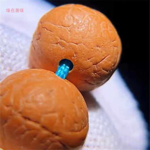 丹彼尼泊尔凤眼菩提子原籽圆珠单圈手串手持镶嵌银管足银文玩耳饰配饰 凤眼镶嵌松石12108颗