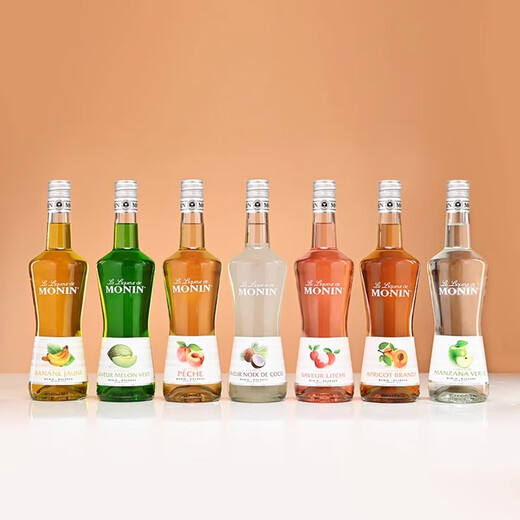 莫林MONIN百香果风味利口酒700ml瓶装法国进口调酒力娇酒果酒预调制 蜜桃风味