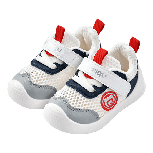 Baby sandals men's summer toddler shoes 0-1-2 years old baby anti-slip soft sole baby net shoes baby shoes pink (L13) 18 size 18 [inner length 13.5cm suitable for foot length 13]