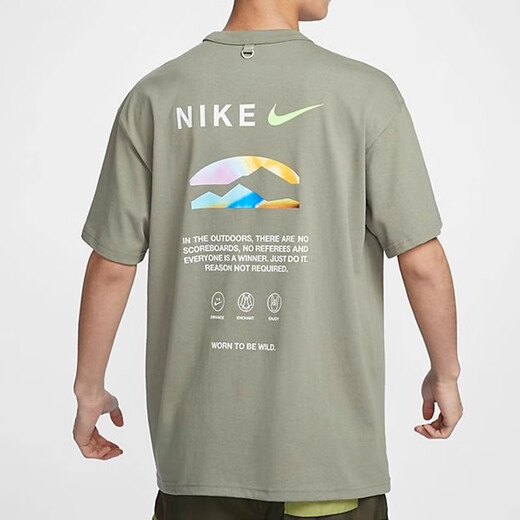 Nikenike Kurzärärmelte Herren-Rücken-Etikett gedruckt purer Baumwollrunde Hals Lose atmungsaktives lässiges Sport T-Shirt HF6172 133/海洲游戏游戏游戏游戏游戏游戏游戏游戏游戏游戏游戏游戏游戏游戏游戏游戏游戏游戏游戏游戏游戏游戏游戏游戏游戏游戏游戏游戏游戏游戏游戏游戏游戏游戏游