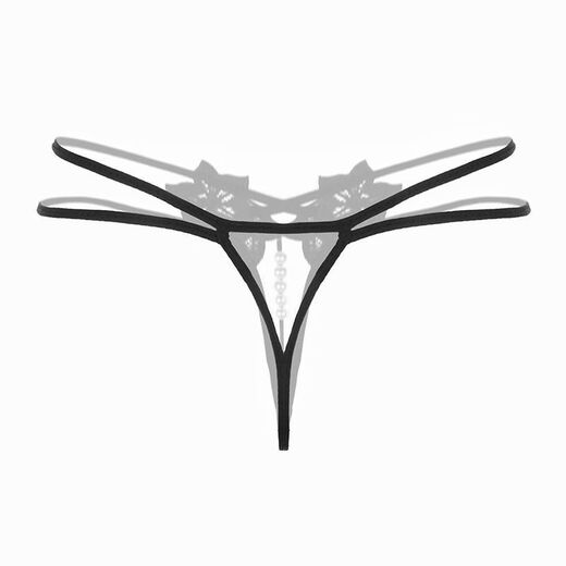 The long night of long night thong is perverted and stuffed with big m beads. Sexy thong with pearls and transparent lace. The main picture is black with 2 small and 3 large beads.