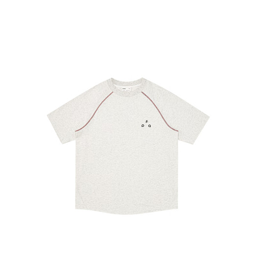 FPA Schnelltrocknen 7A Antibakterielles Hasselblase-Linie kurzärmelige trendige Marke Trendy Summer Round Hals Lose lässiges Paar halbärmelte T-Shirt Black L.