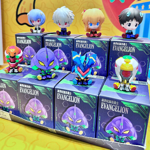 益玩玩具（YIWAN TOYS）正版TOPTOY EVA新世纪福音战士MINI坐坐系列盲盒萌粒手办玩具摆件 EVA新世纪-真嗣[拆盒确认款] PS:请提供一镜到底开箱视频售后
