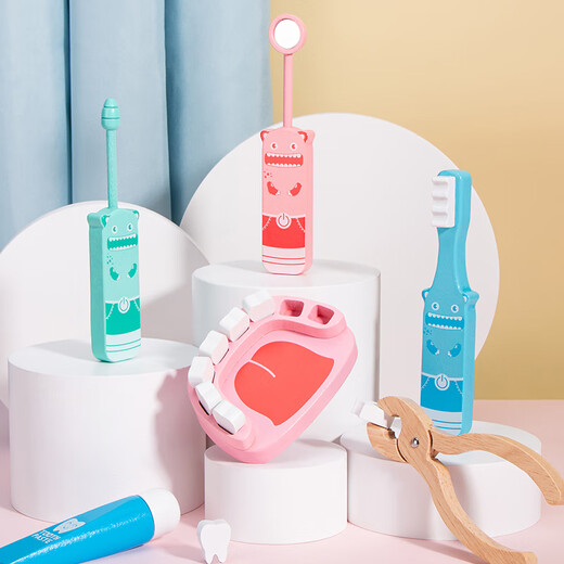 Beau chien nouveau style pour enfants en bois jouet docteur parent-enfant interactif de la journée pour enfants cadeau nouveau style lapin de lapin box docteur jouet