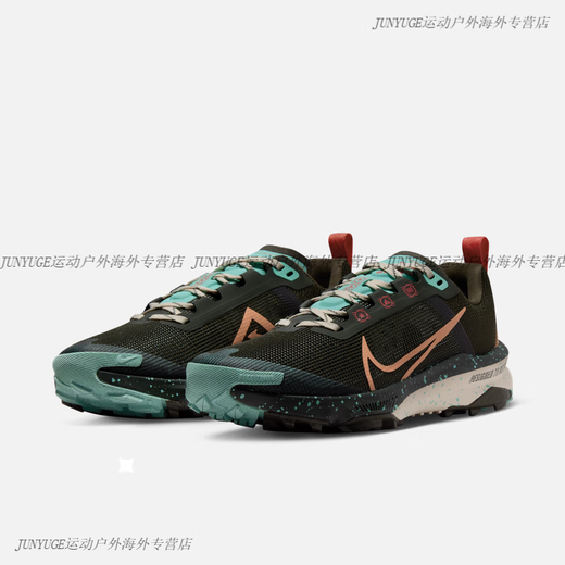耐克（NIKE）TERRA KIGER 9女子越野跑步鞋赤足体验DR2694 300红杉绿_琥珀棕_上升翠绿_冰番 35.5