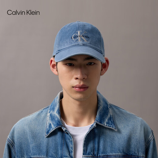 Calvin KleinJeans25春夏新款男女同款经典复古ck刺绣牛仔棒球帽礼物4G5007G