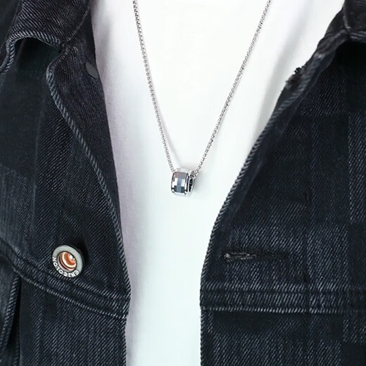 MZMZ platinum necklace men's pt950 platinum small waist high-end necklace fashion pendant birthday gift for boyfriend light luxury style - small waist necklace (about 55cm long)