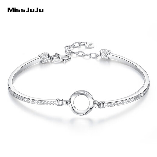 Miss JuJu pt950 platinum Möbius ring bracelet, fashionable platinum bracelet, weight 5.3-5.3g + blue silk gift box