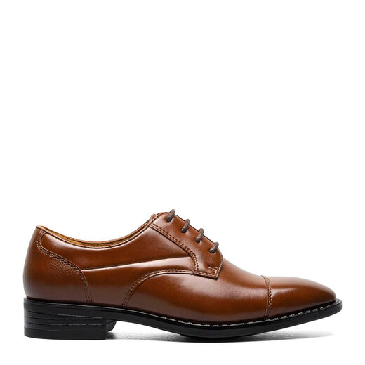 Stacy Adams Boys Kallum Cape Oxford Shoes, Cognac, 5 Big Kid, Cognac Cognac 5 Big Kid