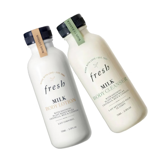 Fuleishi Milky Body Lotion and Shower Gel Set Soothing and Smooth (75ml+75ml) On Clearance