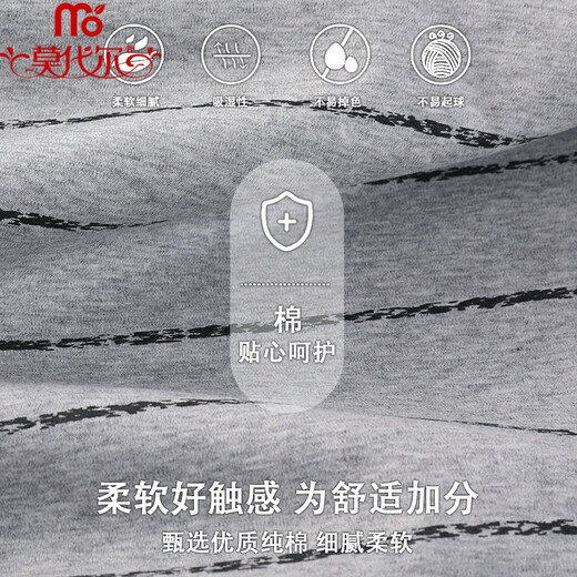 莫代尔（Madallo）A类女夏季纯棉短袖长款可爱甜美全棉孕妇宽松加大码睡衣 653 M