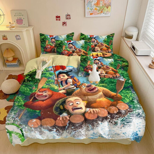 All-Cotton Cartoon niedliche Bären, die in Kindern, Jungen und Mädchen dreiköpfig auftreten