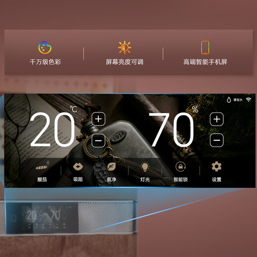 Meijing RACHING/ Meijing Double RR880 Cigar Cabinet 1.65m 2025 New Fingerprint Lock Water-cooled Intelligent Constant Temperature and Humidity Humidifier 510L Havana Coffee Color