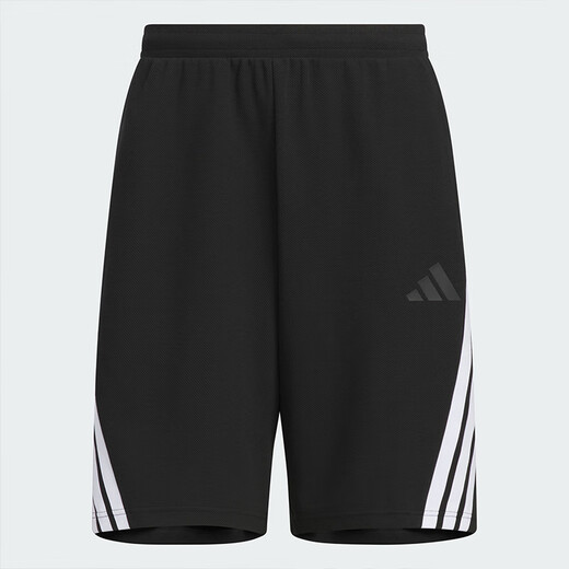 Adidas (adidas) Pantalon de survêtement masculin 2025 AUTOMNE NOUVEAU pantalon décontracté tricoté Breffe de pantalon en cinq points KC3897 / Black / Three Stripes S
