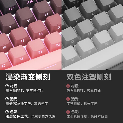 MK870 dust side engraving finished wireless mechanical keyboard Viagra customization kit 87 key game Obsidian Pure black side engraving No KTT burgundy shaft mahjong sound