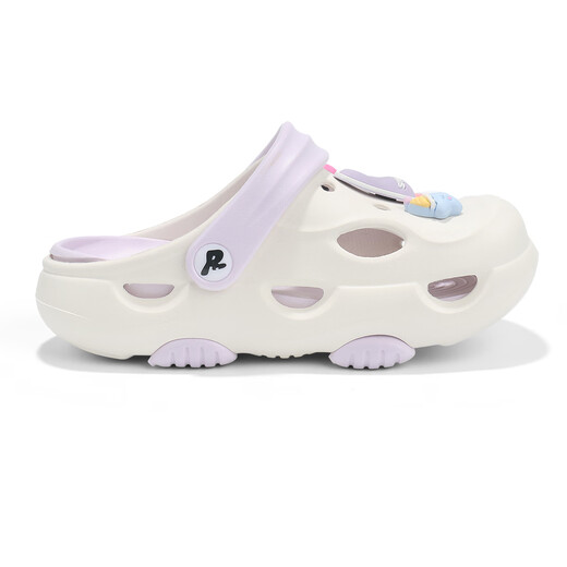 Samedi Chaussures pour enfants Chaussures de trous 2025 Sandales d'été Nouvelles filles Sandales Sandales Sandales Parent-Child Pouiche blanche 37-38