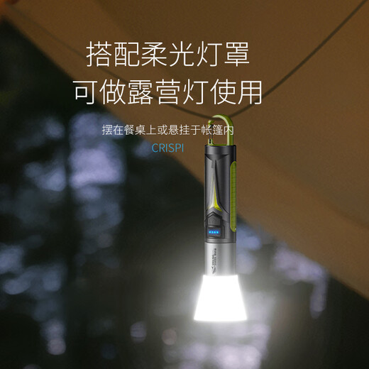 Tiburón sonriente, luz fuerte, linterna súper brillante recargable, portátil, acampado multifunción, linterna LED de LED de largo alcance al aire libre, carga rápida [súper brillante 9856K] T9 Focus/Light Light