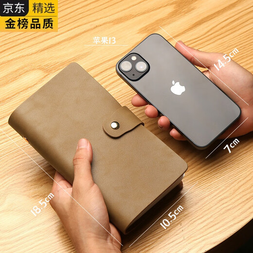 GIOIO日本进口品质卡包男款2025新款真皮收集册大容量卡位多卡片包名片 复古牛皮30卡位+10存折位-卡其色