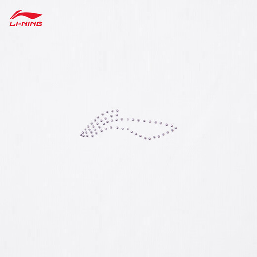 Li Ning children's clothing quick-drying sun protection short-sleeved T-shirt for older girls 25 new pullover round neck sports top standard white-1 150