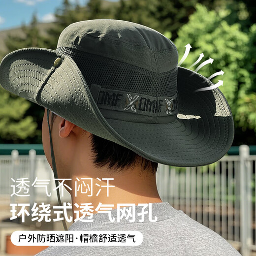 OUSEN SUN Protection Hat Men Summer Outdoor Sun Hat Protection UV grande randonnée Randonnée Nouveau