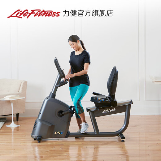 LIFEFITNESS fitness bike RS3 household horizontal backrest elderly fitness equipment magnetically controlled bicycle indoor spinning bike RS3-GC screen