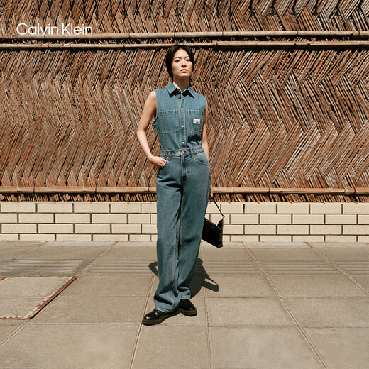 
Calvin KleinJeans [Replica 90 Series] 25 Spring and Summer Men and Women Same Model ck Retro Straight Jeans 4RB701G U1W-Denim Light Blue 33