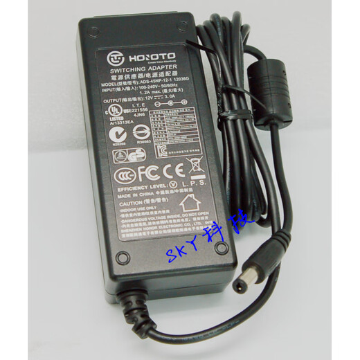 XMSJ欧陆通ADS-65HI-12N-1 ADS-65LSI-12-1 12V6A5A 录像机电源适配器 欧陆通ADS-110DL-12-1 120072G