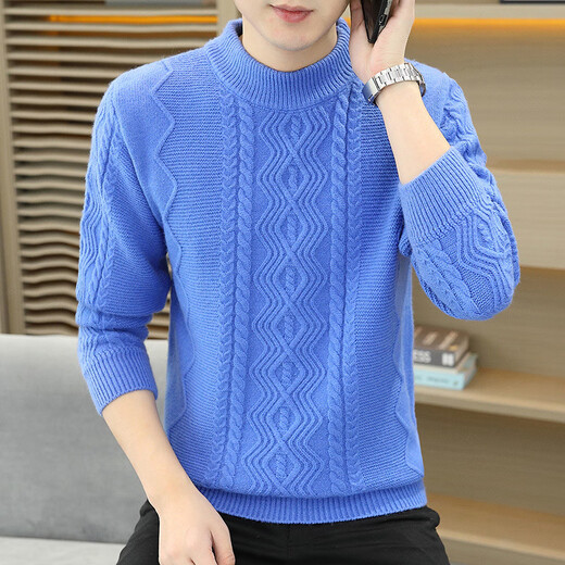NJSKAKW Twist Pullover Pullover Herrener runder Nacken Lose Trendy Brand Herbst und Winter Retro Fadenmantel Hong Kong Style Trend Solid Color Sweater M23910 Weiß M [100-125Jin [Jin gleich 0,5 kg]]