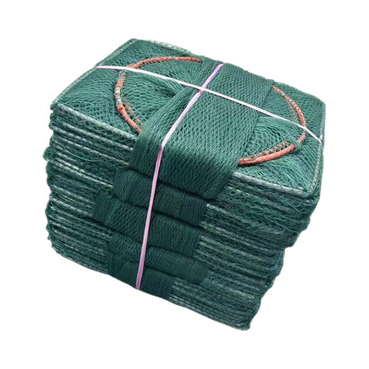 Chaosihui enlarged frame fish net shrimp cage fishing net large large fish cage fish catching shrimp ground fish cage sunk bottom river shrimp loach eel cage 4 meters 9 frames 6 doors large frame floor insert 43X33 cm enlarged net frame