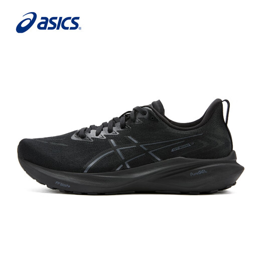 Asics Running Schuhe Männer und Frauen GT-0013 Neue schwarze Samurai gepolstert atmungsaktiven Offroad Wide Last Sports Running Shoes [Nacht Running Damenschuhe] 1012B878-100 37,5 Innenlänge 23,5 cm