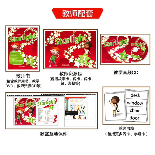 Original importiert Oxford Children's English Lehrbuch Starlight 123456 Level Original importiert 7-12 Jahre alte amerikanische Aussprache Schülerbücher + Übungsbuch Cambridge Grade Prüfung Lehrbuch Training Klassen Lehrbuch Selbststudium Lehrbuch Level 1 Studentenbücher + Übungsbuch Level 5 Bücher + Buch (Kurs) (Kurs)