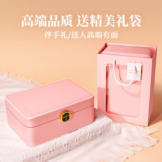 卡卡贝儿儿童发饰礼盒3-6岁女孩过家家玩具发夹发卡生日礼物高级首饰盒粉