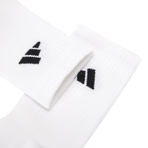 阿迪达斯 （adidas）袜子男袜女袜运动袜吸湿排汗休闲袜子高帮袜长筒袜 JC9272黑白灰三双装 XS-3436
