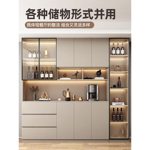 
Pupan wine cabinet partition cabinet dining side cabinet integrated wall home living room display cabinet entrance cabinet shoe cabinet storage cabinet decoration cabinet style 12240*40*220