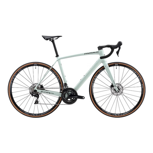 PARDUS SUPER SPORT carbon fiber 105 large set of R7020 oil disc curved road car comfortable speed change gray bean green L (suitable for height 180-185CM) Shimano R7020 oil pressure disc brake