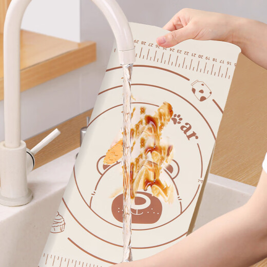 安买 食品级硅胶揉面垫烘焙面垫 和面垫60*40cm 带刻度擀面垫S1278