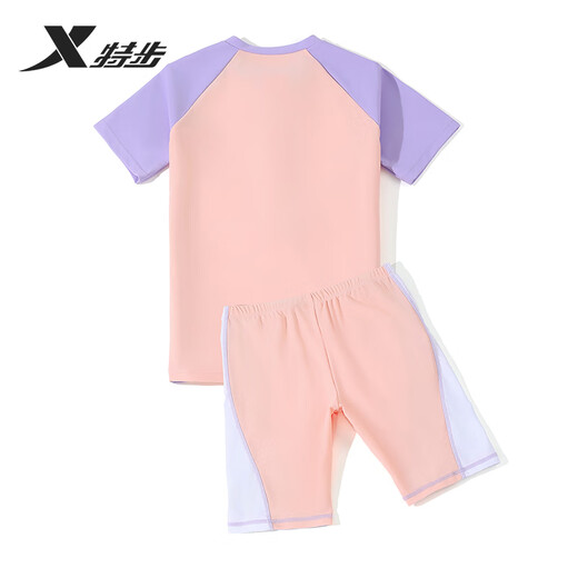 XTEP (XTEP) children's swimsuits for women split quick-drying swimsuits for small, medium and large girls students' swimsuits 14-size gouache purple